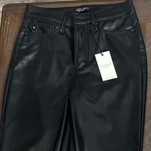 Judy Blue faux leather black, straight leg pants NEW with tags, high waisted